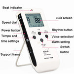 ENO EM-988A 電子人聲可充電節拍器，適用鋼琴/吉他/鼓/古箏/小提琴，EM-988A（粉紅色）