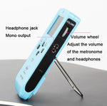 ENO EM-988A 電子人聲可充電節拍器，適用鋼琴/吉他/鼓/古箏/小提琴，EM-988A（粉紅色）