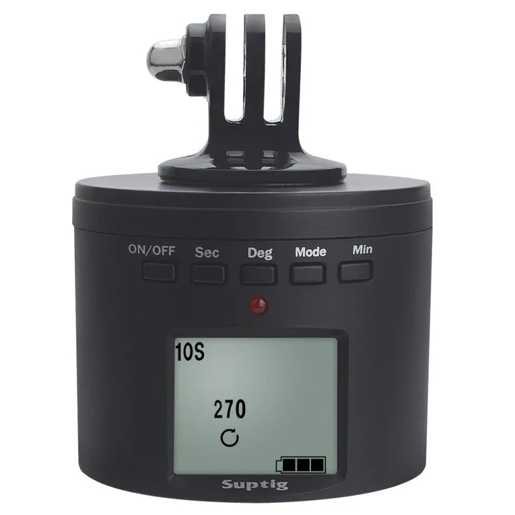 Suptig RSX-350 360 度全景頭動力驅動縮時穩定三腳架轉盤座，適用 GoPro HERO9 /8 /7 /6 /5 /5 Session /4 Session /4 /3+ /3 /2 /1，Xiaoyi 及其他運動相機