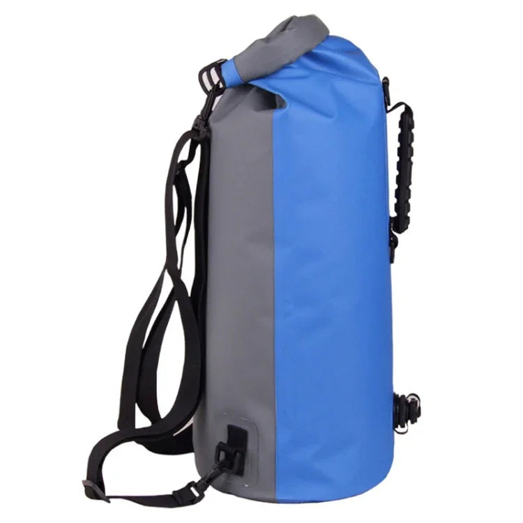 LUCKSTONE 60L戶外漂流及溯溪防水背包 肩背包 充氣游泳包 手提桶包，60L