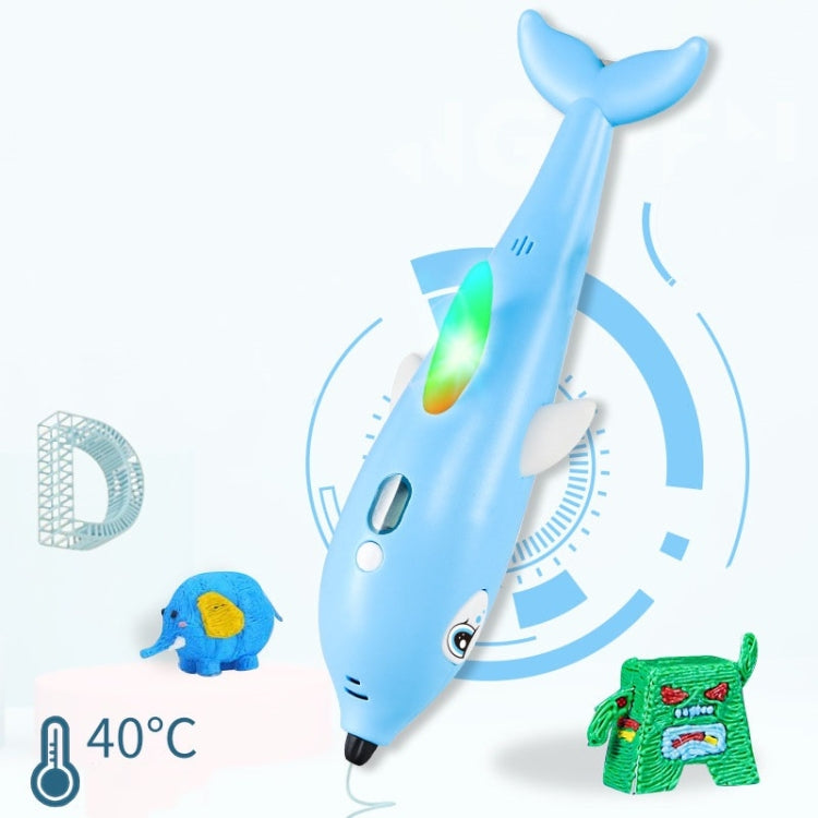 3D 列印筆 三維繪畫塗鴉筆，海豚粉