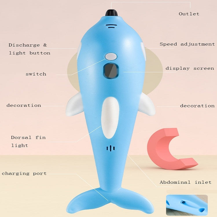 3D 列印筆 三維繪畫塗鴉筆，海豚粉