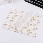 100張/包蛋糕防油紙烘焙包裝紙盤紙漢堡紙，顏色：經典報紙、經典報紙、彩色糕點、橙色塔、白色英文字、咖啡英文字、小麥英文字、純白色、厚牛皮紙、灰色塔