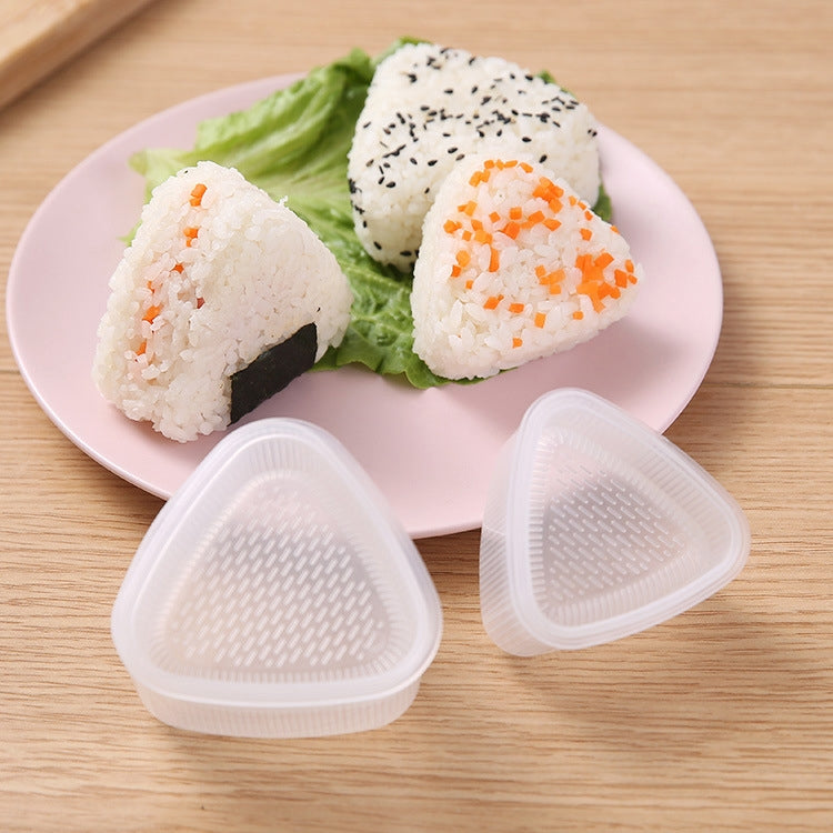 4套兒童便當DIY飯糰壽司模具套裝，大小三角形
