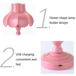 復古充電桌燈 臥室床 LED 護眼燈，LD05 蓮花灰綠，LD05 蓮花玫紅，LD05 蓮花淺綠，LD05 蓮花白，LD05 蓮花粉，LD05 蓮花淺藍，LD05 蓮花黃，LD05 蓮花灰藍