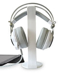 2個通用耳機架展示架 網咖電腦耳機掛架，白色，黑色