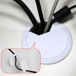 ABS塑膠圓形電纜盒電腦桌線孔蓋，規格：80mm（白色），50mm（白色），50mm（黑色），53mm（白色），53mm（黑色），60mm（黑色），60mm（白色），80mm（黑色），80mm（白色）