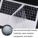 0.13mm 透明 TPU 筆記型電腦鍵盤保護膜，適用於 MacBook Air 13.3 吋 A1369 & A1466，適用於 MacBook Pro 13.3 吋 A1706 & A1989 & A2159（帶觸控欄），適用於 MacBook Pro 15.4 吋 A1707 & A1990（帶觸控欄）