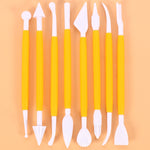 2套雕刻筆蛋糕翻糖雕刻刀製作切割工具01030紫色（OPP袋包裝），01071黃色（OPP袋包裝），01018紅色（OPP袋包裝），02023藍色（OPP袋包裝），02030粉色（OPP袋包裝）