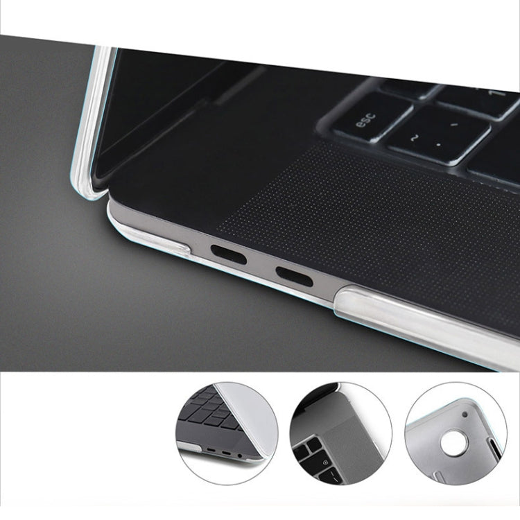 PC 水晶透明筆記型電腦保護殼，適用於 MacBook Air 13.3 吋 A2179 & A2337 (2020)