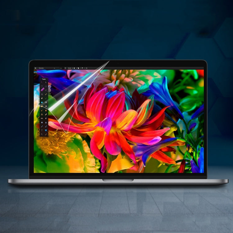 0.12mm 4H 高清透明PET筆記型電腦螢幕保護膜，適用於MacBook Air 11.6吋 A1465 / A1370，MacBook Retina 12吋 A1534，MacBook Pro 13.3吋 A1708 / A1706 / A1989 / A2159，MacBook Air 13.3吋 A1466 / A1369