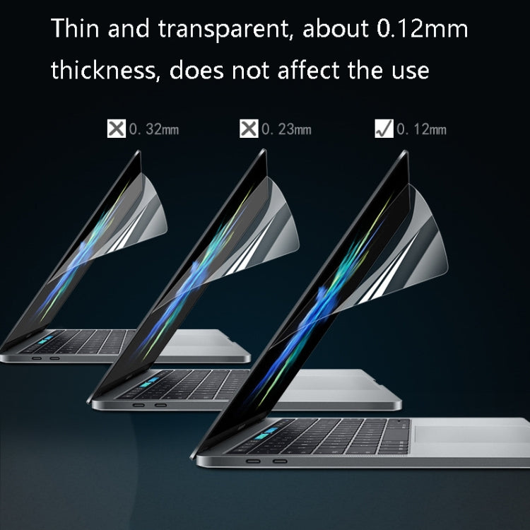 0.12mm 4H 高清透明PET筆記型電腦螢幕保護膜，適用於MacBook Air 11.6吋 A1465 / A1370，MacBook Retina 12吋 A1534，MacBook Pro 13.3吋 A1708 / A1706 / A1989 / A2159，MacBook Air 13.3吋 A1466 / A1369