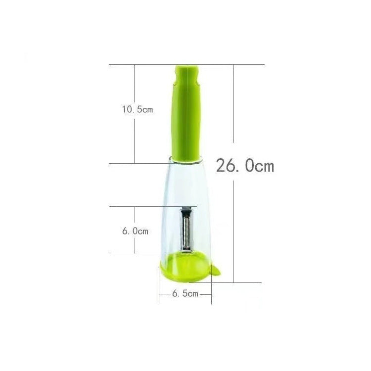 帶收納盒的儲存型削皮刀刨皮刀家用水果多功能削皮器，4件套