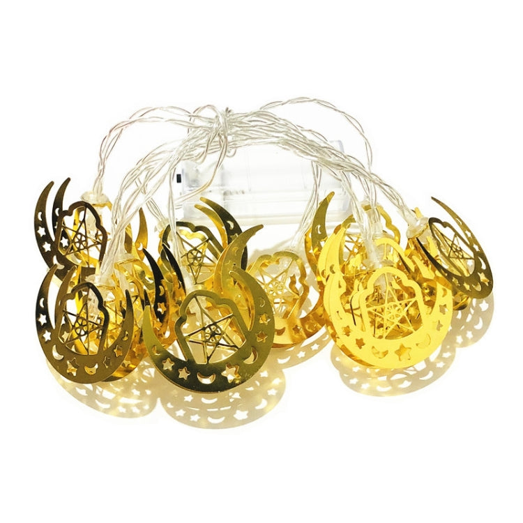 開齋節 LED 星星與月亮串燈 斋月節慶裝飾燈，1.65米 10 LED，3米 20 LED