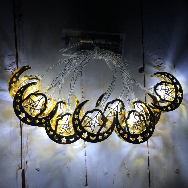開齋節 LED 星星與月亮串燈 斋月節慶裝飾燈，1.65米 10 LED，3米 20 LED