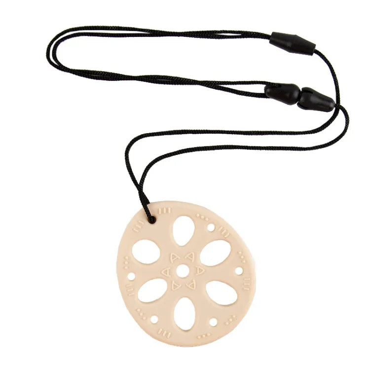 M010093 Silicone Lotus Root Tablets Baby Soothing Teether Children Molars Toys Maternal And Child Supplies, Colour: Beige With Lanyard, Pink, Yellow, Blue, Beige, Pink With Lanyard, Yellow With Lanyard, Blue With Lanyard, Beige With Lanyard