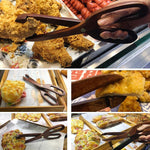 木製食物夾廚房家用燒烤食物夾甜點糕點麵包夾，Phoebe夾，剪刀夾
