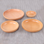 圓形水果盤沙拉碗 厚木乾果盤水果壽司盤，15cm，20cm，25cm，30cm