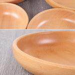 圓形水果盤沙拉碗 厚木乾果盤水果壽司盤，15cm，20cm，25cm，30cm