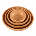 圓形水果盤沙拉碗 厚木乾果盤水果壽司盤，15cm，20cm，25cm，30cm