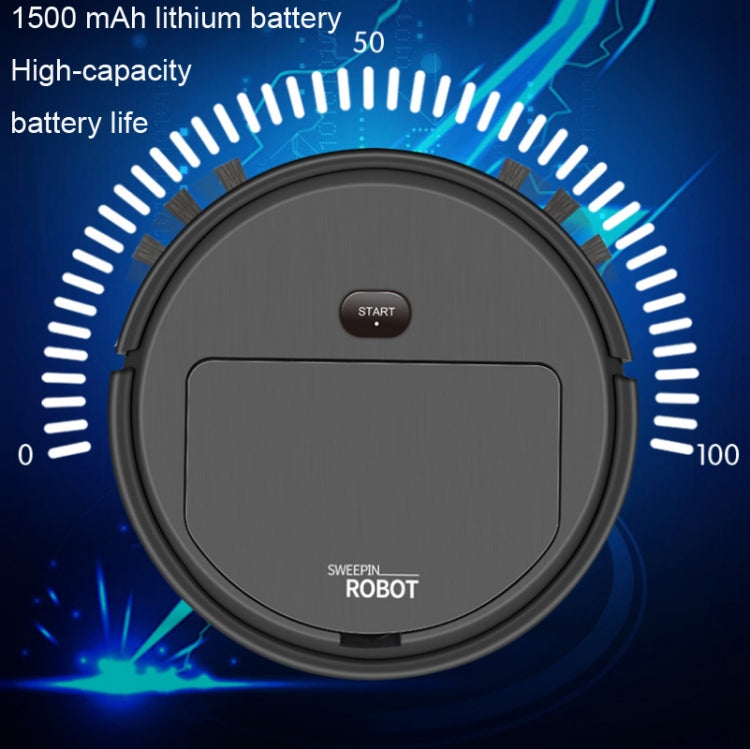 家用自動智能充電掃地機器人，規格：3合1（黑色），3合1（白色），黑色，白色
