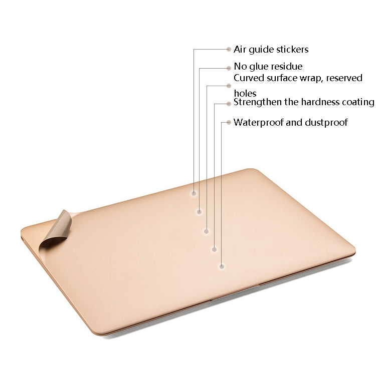 JRC筆記型電腦機身頂殼保護貼紙，適用於MacBook Air 11.6吋 A1370 / A1465，MacBook Air 13.3吋 A1466（2012 - 2017），MacBook Pro Retina 13.3吋 A1425 / A1502，MacBook Pro Retina 15.4吋 A1398
