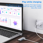 BYL-2011 4 合 1 USB-C / Type-C 轉 4K HDMI + USB 3.0 + USB 2.0 + PD USB-C / Type-C 充電埠多功能集線器擴充基座，4 合 1