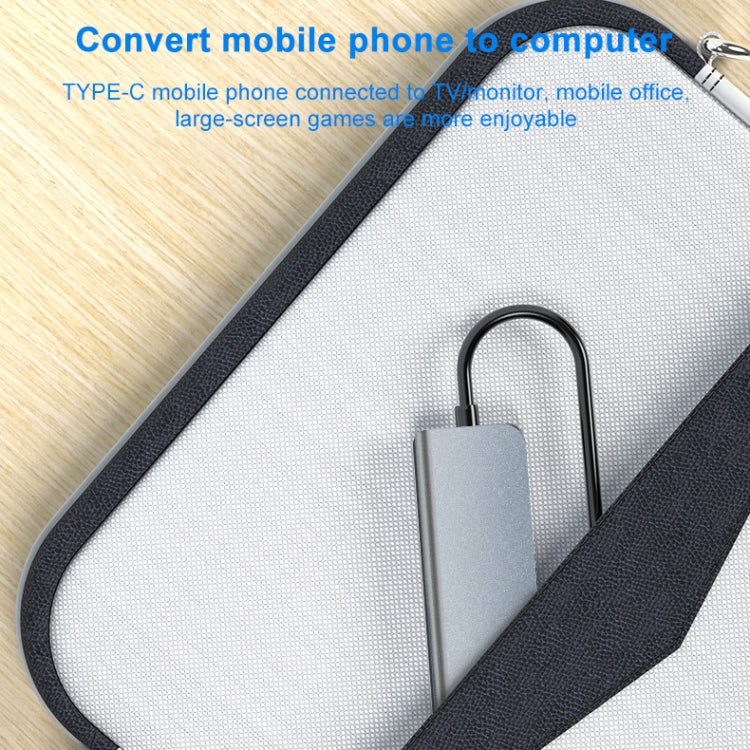 BYL-2011 4 合 1 USB-C / Type-C 轉 4K HDMI + USB 3.0 + USB 2.0 + PD USB-C / Type-C 充電埠多功能集線器擴充基座，4 合 1