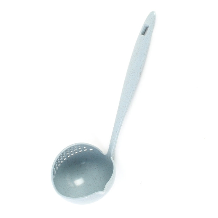 小麥稈湯勺濾網二合一環保餐具火鍋雙用勺濾器，北歐粉，北歐綠，北歐藍，北歐米色