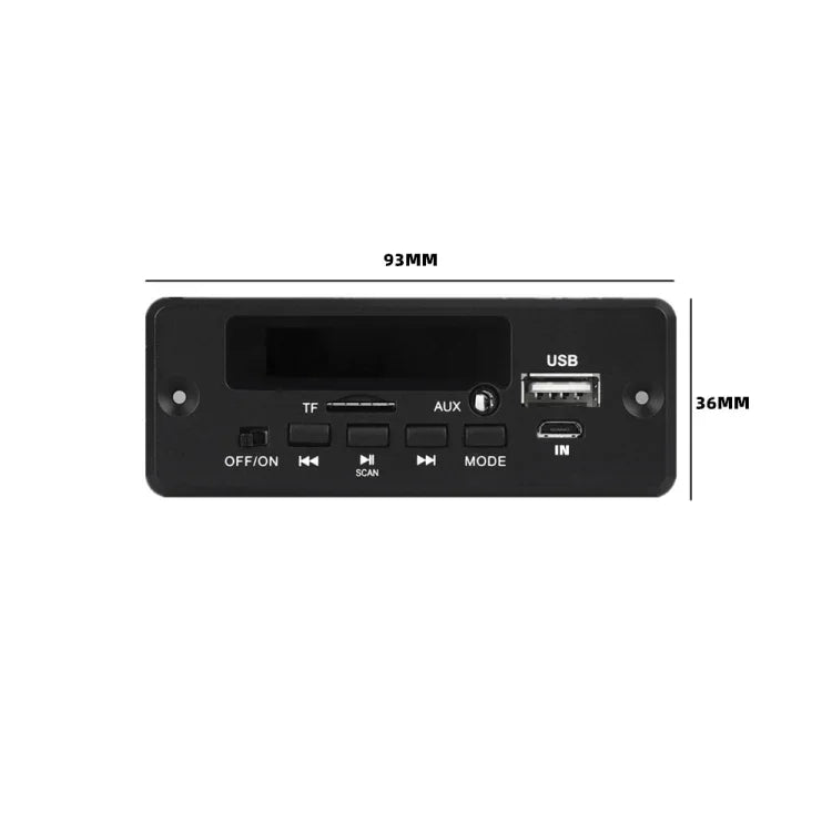 12V Folder Play With Power Amplifier MP3 Decoding Board With Recording Call Loss Motherboard With Bluetooth, MP3 Decoding Board