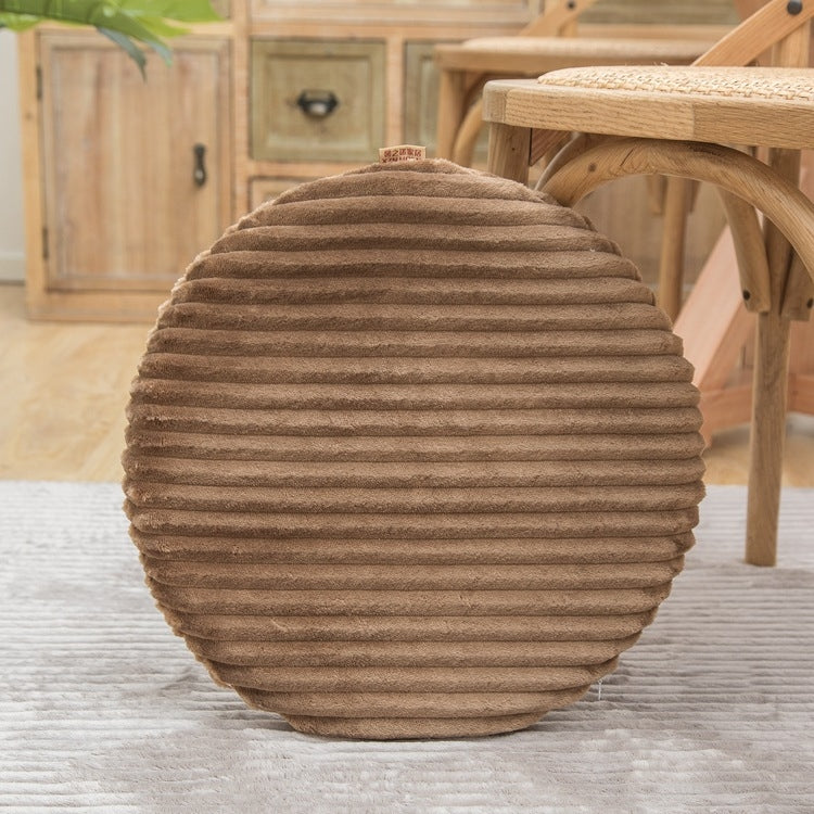 法蘭絨圓形坐墊防塵罩，尺寸：40x40cm，水綠、皮革粉、咖啡色、現金色、深灰、淺灰