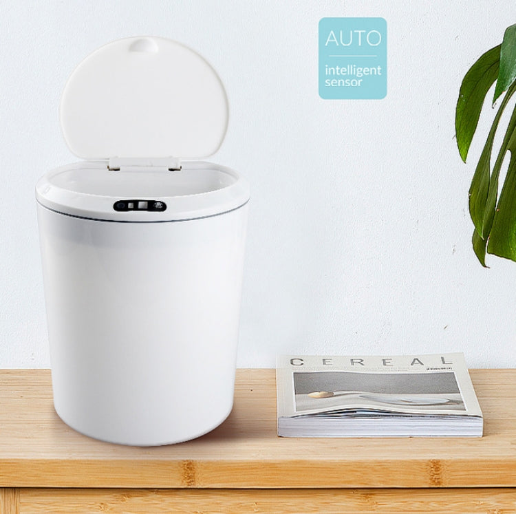 EXPED SMART 桌面智能感應電動收納盒車用辦公垃圾桶，規格：3L 電池版（白色）、3L 電池版（卡其色）、5L 電池版（白色）、5L 電池版（卡其色）、3L USB 充電版（白色）、3L USB 充電版（卡其色）