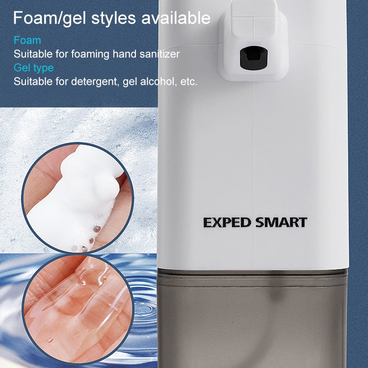 EXPED SMART智能感應皂液器自動泡沫洗手機，款式：600ML凝膠抽取版（藍灰色）