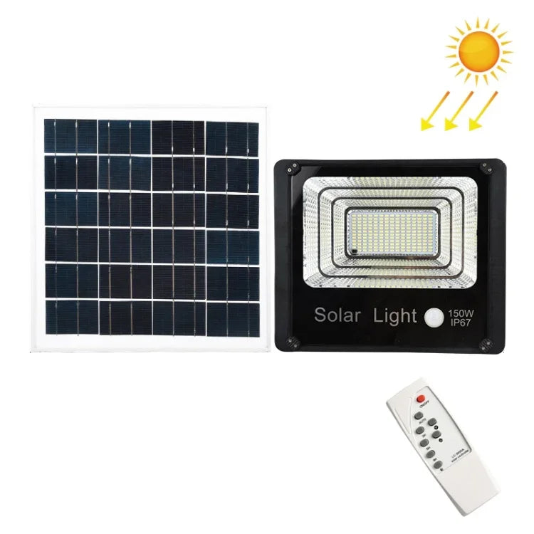 戶外太陽能投光燈遙控感應防水壁燈，50W，80W，120W，150W