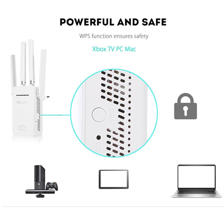 PIX-LINK LV-WR09 300Mbps WiFi 範圍擴展器中繼器迷你路由器，美規插頭，歐規插頭，英規插頭，澳規插頭
