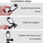 Sunnylife IST-Q9439 適用於 Insta360 GO 安裝支架穩定器，相機框架轉接器，背包夾，三腳架