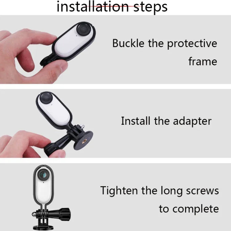 Sunnylife IST-Q9439 適用於 Insta360 GO 安裝支架穩定器，相機框架轉接器，背包夾，三腳架