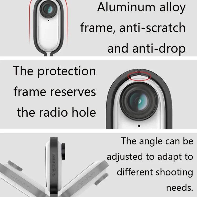 Sunnylife IST-Q9439 適用於 Insta360 GO 安裝支架穩定器，相機框架轉接器，背包夾，三腳架