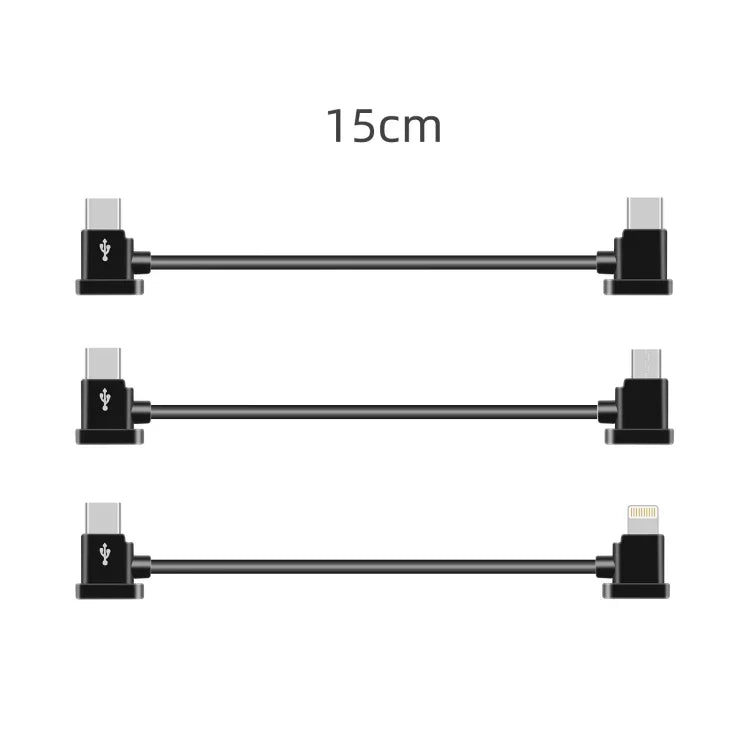 Sunnylife TY-X9304 適用於 DJI Mavic Air 2S / DJI FPV 飛行眼鏡 V2 / Mavic Mini2 / Osmo Pocket 2 手機平板連接線，15cm Type-C 轉 8 Pin 線，15cm Type-C 轉 Micro USB 線，15cm Type-C 轉 Type-C 線，30cm Type-C 轉 8 Pin 線