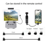 Sunnylife TY-X9304 適用於 DJI Mavic Air 2S / DJI FPV 飛行眼鏡 V2 / Mavic Mini2 / Osmo Pocket 2 手機平板連接線，15cm Type-C 轉 8 Pin 線，15cm Type-C 轉 Micro USB 線，15cm Type-C 轉 Type-C 線，30cm Type-C 轉 8 Pin 線