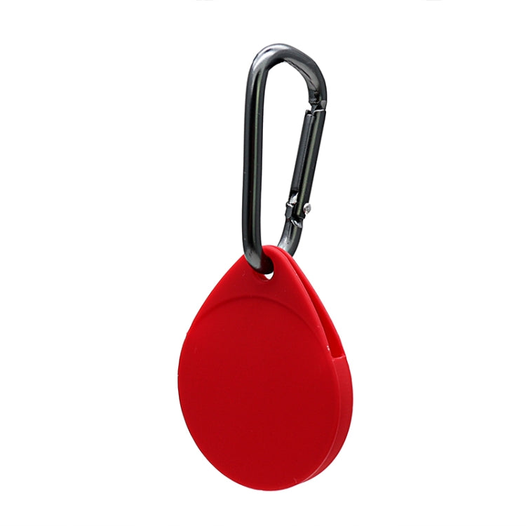 2件組水滴形防震防刮矽膠保護套附登山扣，適用於 AirTag 第二代 / AirTag 第一代
