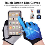 WEST BIKING YP0211216 騎行手套 自行車減震觸屏全指手套, M, L, XL, XXL