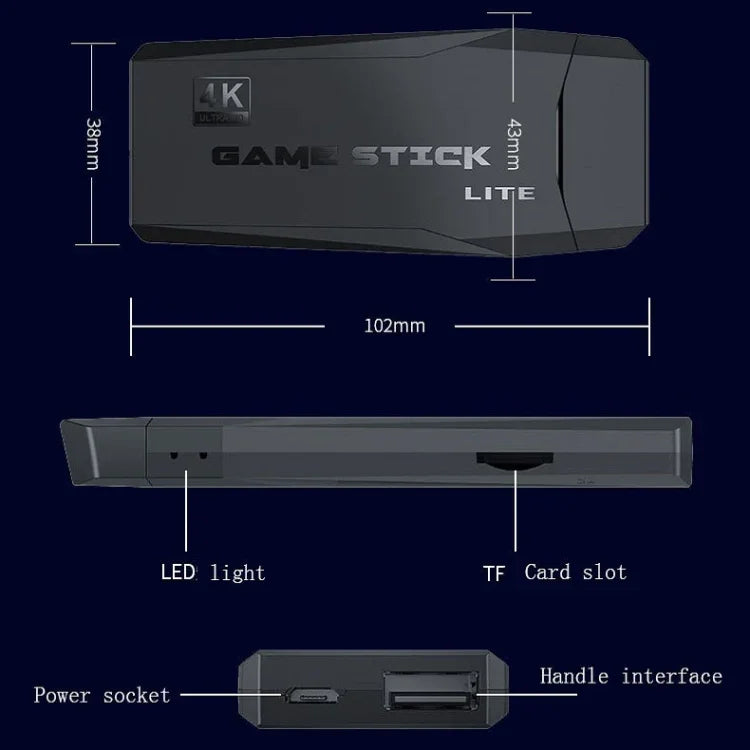 M8 無線 HDMI 街機遊戲家用電視迷你遊戲機，附 2 個遊戲手把，M8 32G（無線），M8 64G（無線）