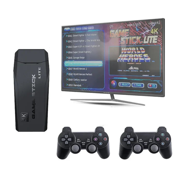 M8 無線 HDMI 街機遊戲家用電視迷你遊戲機，附 2 個遊戲手把，M8 32G（無線），M8 64G（無線）