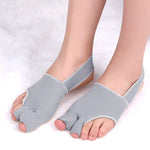 兩趾分趾護套 腳趾分離 大拇指外翻矯正腳套，款式：外漏膚色 S (35-40)，外漏膚色 L (40-45)，內包膚色 S (35-40)，內包膚色 L (40-45)