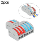 SPL-2 2進3出彩色快速線端子多功能拆線連接端子，SPL-2 2進3出，SPL-3 3進3出，SPL-42 2進4出，SPL-62 2進6出，SPL-63 3進6出，SPL-93 3進9出，LT-624 2進4出，LT-626 2進6出