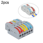 SPL-2 2進3出彩色快速線端子多功能拆線連接端子，SPL-2 2進3出，SPL-3 3進3出，SPL-42 2進4出，SPL-62 2進6出，SPL-63 3進6出，SPL-93 3進9出，LT-624 2進4出，LT-626 2進6出