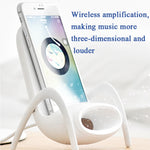 WC001 Magnaphon 無線充電器，適用 iPhone 及其他 Android 手機，白色，黑色