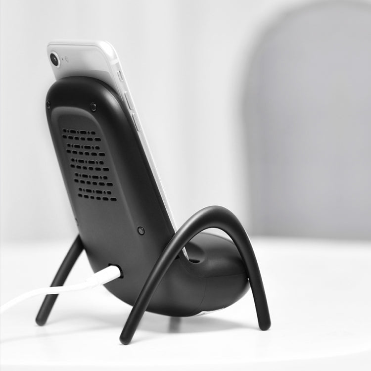 WC001 Magnaphon 無線充電器，適用 iPhone 及其他 Android 手機，白色，黑色