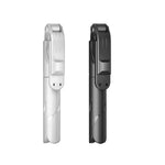 無藍牙黑色XT02 360度旋轉多功能伸縮手機自拍桿拍攝直播電視劇三腳架，藍牙黑色，藍牙白色，2個無藍牙黑色，2個無藍牙白色